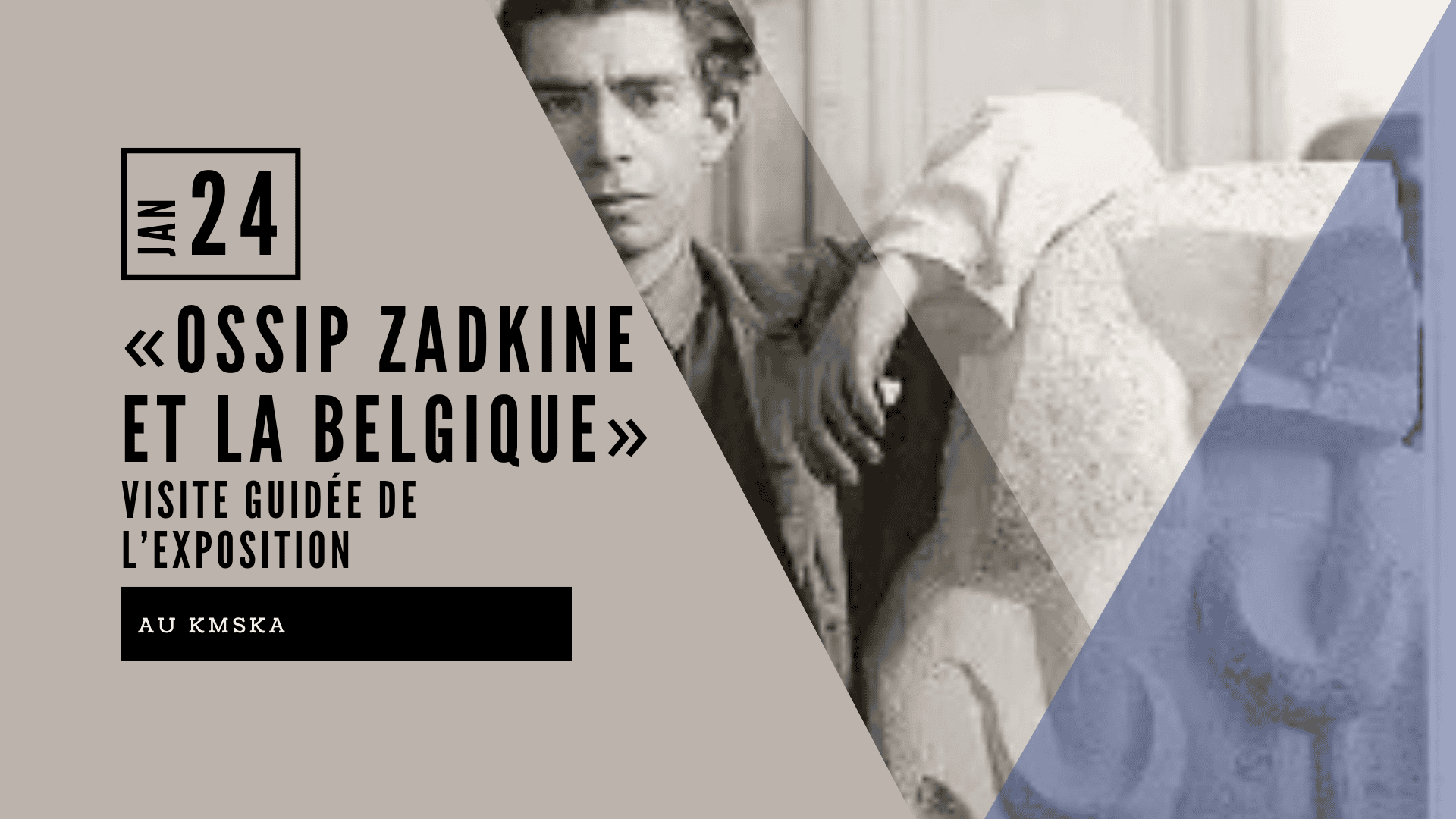 Sculpture d'Ossip Zadkine, exposition au KMSKA Anvers